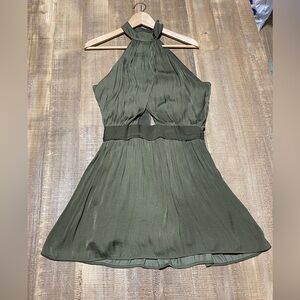 Twelve by ontwelfth Chic Olive Dress with cutouts
